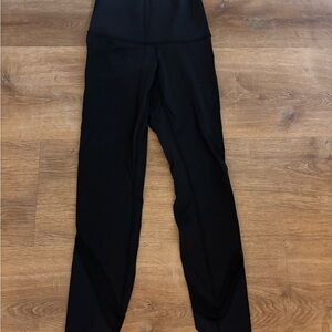 Lululemon Black Mesh 25” Leggings